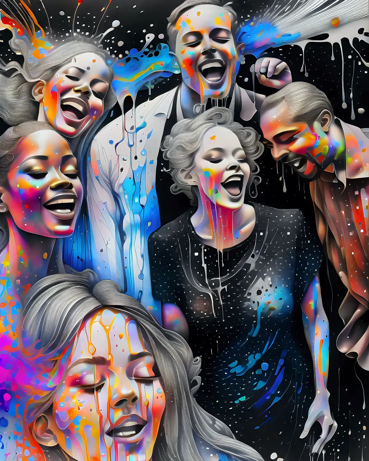 happy people being real glad